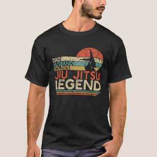 Papa Man Soldaat Jiu Jitsu Legend Militair BJJ T-shirt