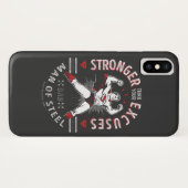 Papa, Man van staal | Sterker dan je overschrijdin Case-Mate iPhone Case (Achterkant (horizontaal))