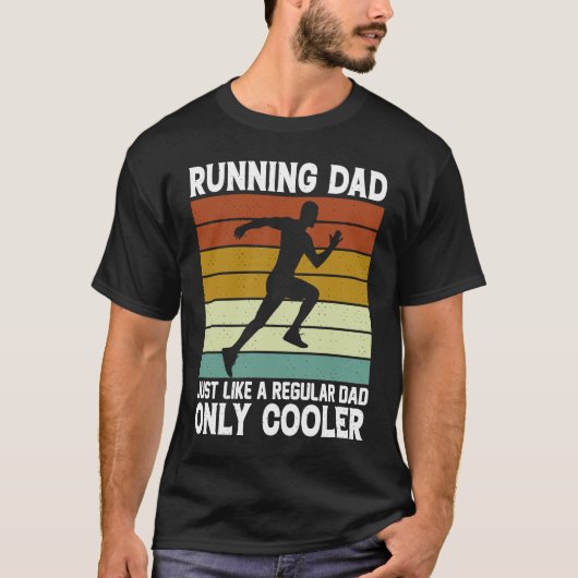 Papa Marathon Runner Vaderdag Coach T-shirt (Voorkant)