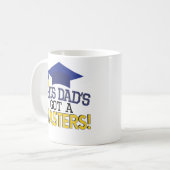 Papa Masters Degree Afstuderen Coffee Mok MBA (Voorkant links)