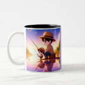 Papa & Me - Chibi Fishing Adventure Mug Produit De (Gauche)