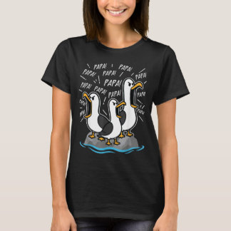 Papa Meeuw Funny Vader Meeuwen Vaderdag Humor T-shirt