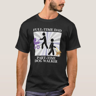 Papa met kinderwagen & hond - Multitasking Papa Le T-shirt