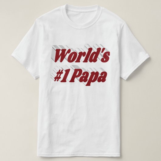 Papa met tekst van de Bourgogne T-shirt (Design voorkant)