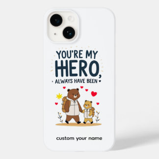 Papa, mijn eeuwige held 💙 – Hartelijke Vaderdag Case-Mate iPhone 14 Hoesje