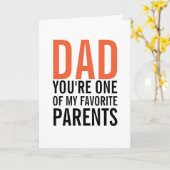 Papa Mijn favoriete Vaderdag Kaart (Gele Bloem)