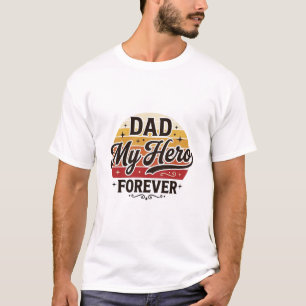 Papa mijn held voor altijd Retro Vintage Shirt Ont