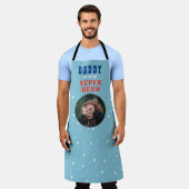 Papa mijn superheld Fun Fotovaders dag Schort (Gedragen)