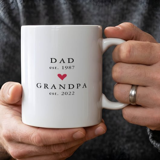 Papa Moderne | Année de l'arrivée de Papy Tasse à 