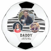 Papa moderne je t'aime Rayures 3 Photos Fête des P (Devant)