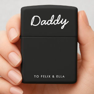 papa Moderne Kinder Names Vaderdag Black