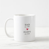Papa moderne | Poppy Year Est. Café Mug (Gauche)