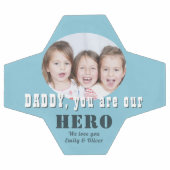 Papa moderne, tu es notre héros Photo Fête du Père (Plat)