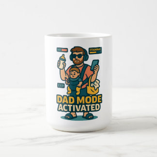 Papa Modus Geactiveerd - Gamer Stijl Ouderschap Koffiemok