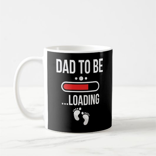 Papa moet de eerste keer dat pap wordt geladen koffiemok (Links)