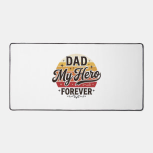 Papa Mon Héros Pour Toujours Rétro Vintage Design