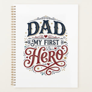 Papa Mon Premier Héros Chemise Vintage Typographie