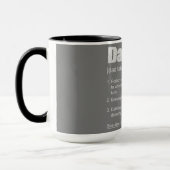 Papa - Mug de l'impôt d'anniversaire (Gauche)
