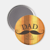 Papa Mustache Magnet (Recto/Verso)