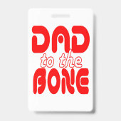 Papa naar de botte badge (Achterkant)