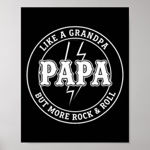 Papa net als een opa maar meer rock & roll, poster