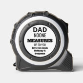 Papa Niemand meet tot u aangepaste offerte wit Rolmaat (Voorkant)