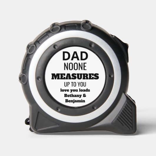Papa Niemand meet tot u aangepaste offerte wit Rolmaat (Voorkant)