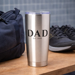 Papa Nieuwe Papa Cadeau Geïsoleerde Drinkbeker