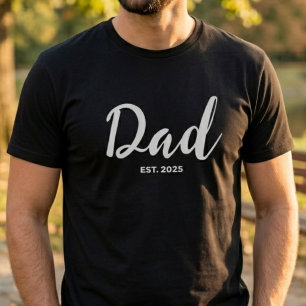 Papa Nieuwe Papa Cadeau Gevestigd T-shirt