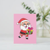 Papa noel briefkaart (Staand voorkant)