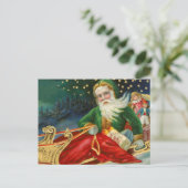 papa noel en navidad feestdagenkaart (Staand voorkant)