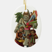 Papa Noel Keramisch Ornament (Achterkant)