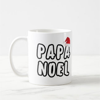 Papa Noel Santa Hat Kerst Typografie Koffiemok