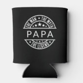 Papa noemt het Man The Myth The Legend Blikjeskoeler (Achterkant)