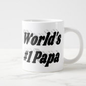 Papa noir demi-texte tasse de café géant (Droite)