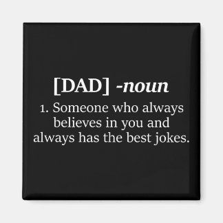 Papa Noun Funny Definition Gift voor pa Magneet