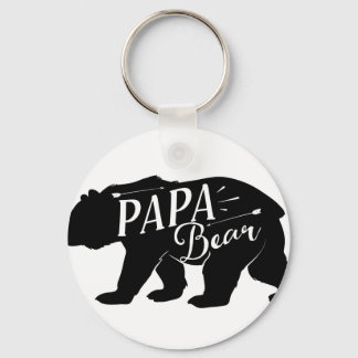Papa Noveltie Beer Grappig Retro Sleutelhanger
