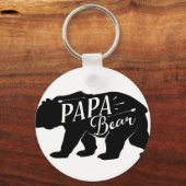 Papa Novelty Beer Funny Retro Sleutelhanger (Voorkant)
