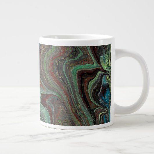 Papa O 3 Crazy Green Mug Abstrait (Droite)