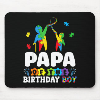 Papa Of The Birthday Boy Autism Awareness Support  Muismat