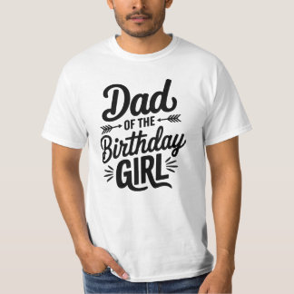 Papa of the Birthday Fille T-shirt Design