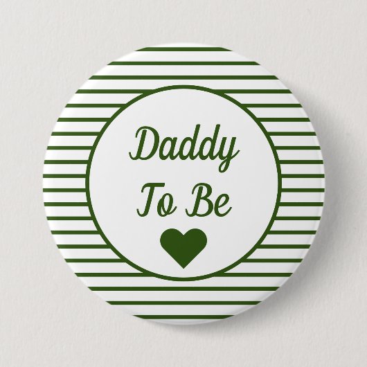 Papa om Baby shower Button te worden (Voorkant)