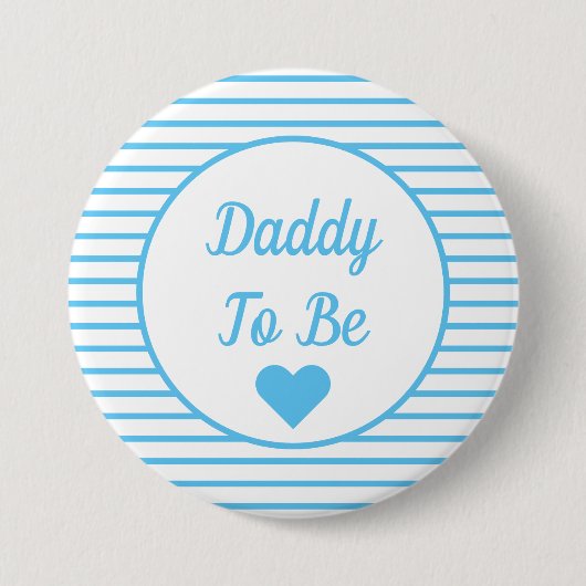 Papa om Baby shower Button te worden (Voorkant)