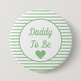 Papa om Baby shower Button te worden