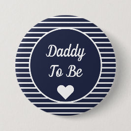 Papa om Baby shower Button te worden