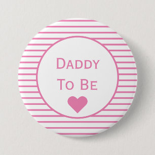 Papa om Baby shower Button te worden