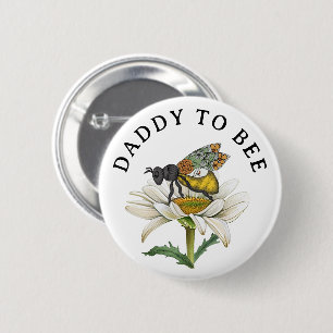 Papa om Baby shower gunst Ronde Button 5,7 Cm