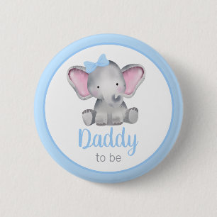 Papa om Baby shower te worden Ronde Button 5,7 Cm