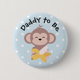 Papa om Button te worden Kute Kawaii Monkey met Ba