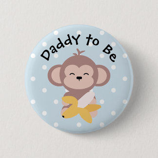 Papa om Button te worden Kute Kawaii Monkey met Ba